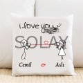 I Love You Kişiye Özel Yastık Kılıfı Pi158