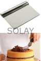 2li Set Hamur Şekillendirici Eğik Pasta Spatulası +Metal Hamur Kesici Kazıyıcı Spatula