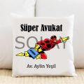Süper Avukat Kişiye Özel Yastık Kılıfı Pi100