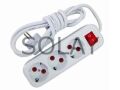 7W Led Ampul + 3 Metre Uzatmalı Anahtarlı 3lü Priz Set