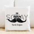 En Baba Adam Kişiye Özel Yastık Kılıfı Pi88