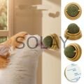 Duvara Yapışan Dönen Kedi Nanesi Cat Oyun Topu Doğal Kedi Oyuncağı