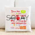 I Love You Kişiye Özel Yastık Kılıfı Pi53