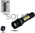 Metal El Feneri USB Şarjlı 4 Kademeli Zoomlu GS 500
