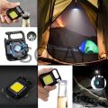 3 Led Modlu Mini Asılabilen Led Kamp Aydınlatması Güçlü El Feneri  Açacaklı -Mıknatıslı