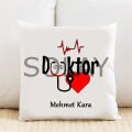 Doktor Kişiye Özel Yastık Kılıfı Pi36