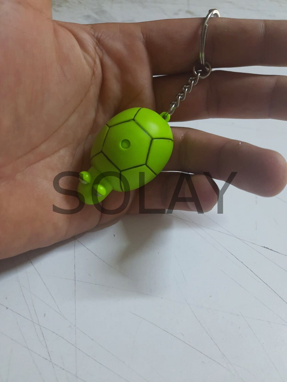 Sesli Işıklı Kaplumbağa  Fenerli Mini Anahtarlık  Çanta Süsü Hediyelik