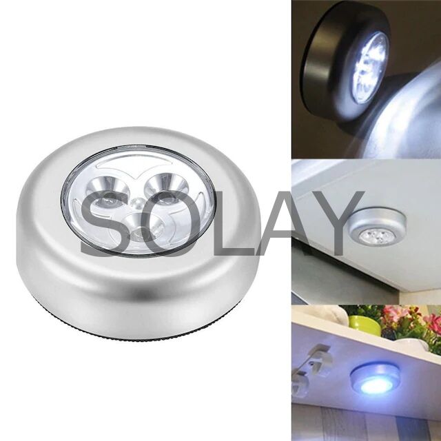 Gardrop - Çekmece - Dolap Köşe Aydınlatıcı Kablosuz  Pilli Led Spot Mutfak Lamba Stick