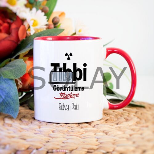 Kişiye Özel Tıbbi Görüntüleme Teknikeri Kupa Bardak - Kırmızı