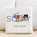 Resim Öğretmeni Kişiye Özel Yastık Kılıfı Pi21