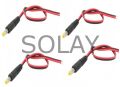 5 Adet Güvenlik Kamerası 12V DC Erkek Power Jack DC Jak Kablo Bağlantı Kablosu