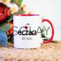 Kişiye Özel Kırmızı Renkli Eczacı Kupa Bardak