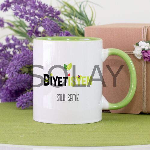 Kişiye Özel Diyetisyen Kupa Bardak - Yeşil