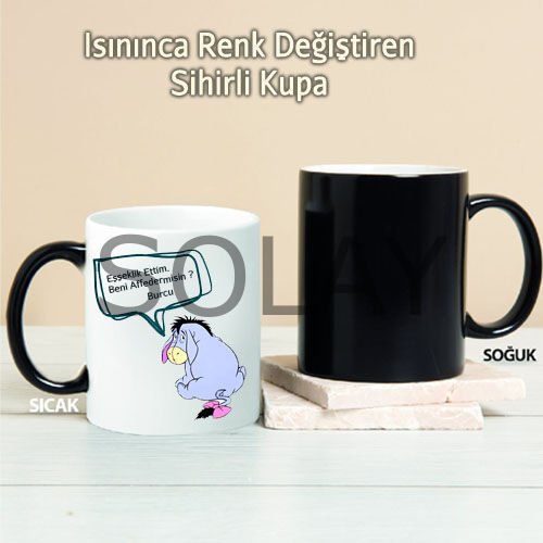 Eşeklik Ettim Kişiye Özel Sihirli Kupa Pi06