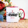 Kişiye Özel Arkeolog Kupa Bardak - Kırmızı