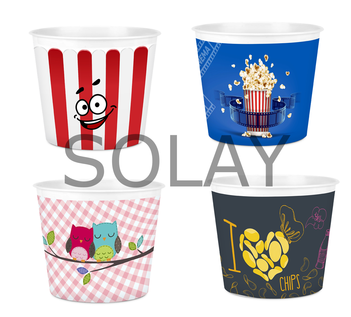 Popcorn Mısır Kovası Dekoratif