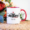 Kişiye Özel Kadın Doğum Uzmanı Kupa Bardak - Kırmızı