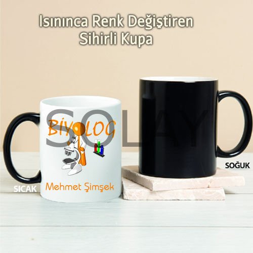Biyolog Kişiye Özel Sihirli Kupa Pi40