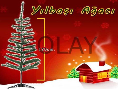 Yılbaşı Çam Ağacı Gür Dallar 120 cm