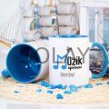 Kişiye Özel Mavi Renkli Müzik Öğretmeni Kupa Bardak