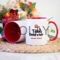 Kişiye Özel Tıbbi Sekreter Kupa Bardak - Kırmızı