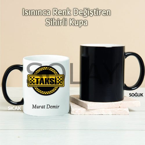 Taksi Kişiye Özel Sihirli Kupa Pi188