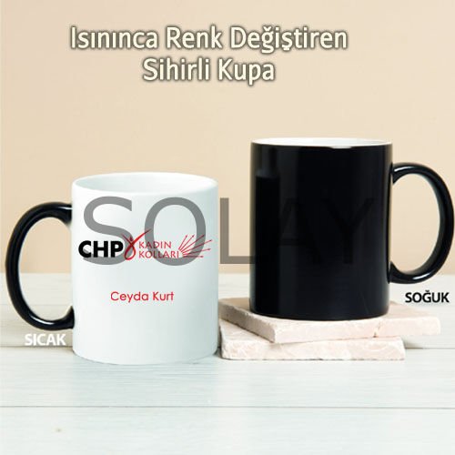 CHP Kadın Kolları Kişiye Özel Sihirli Kupa Pi192