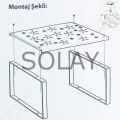 Metal Dolap İçi Raf Düzenleyici