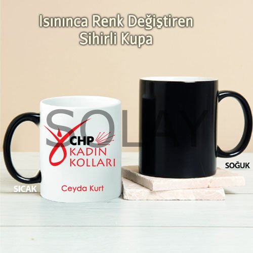 CHP Kadın Kolları Kişiye Özel Sihirli Kupa Pi193