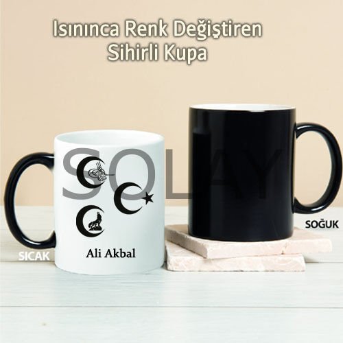 MHP Üç Hilal Kişiye Özel Sihirli Kupa Pi203