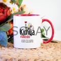 Kişiye Özel Kimya Öğretmeni Kupa Bardak - Kırmızı