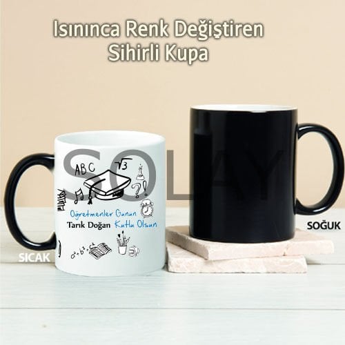 Öğretmenler Günün Kutlu Olsun Kişiye Özel Sihirli Kupa Pi227