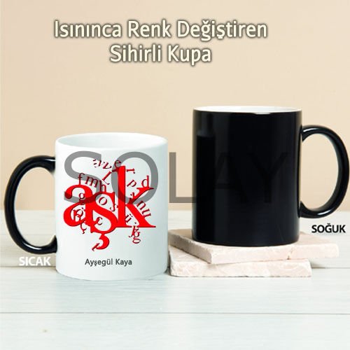 AŞK Kişiye Özel Sihirli Kupa Pi237