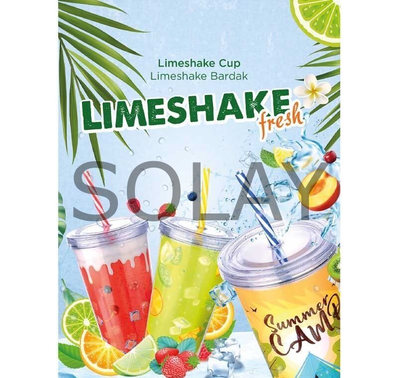 Cool Lime Bardağı - Limeshake Bardak 600 ML