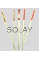 Bambu Chopstick Çubuk Yemek Çubuğu Yıkanabilir Tekrar Kullanılabilir (3 Çift- 6 Adet )