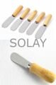 Tereyağı Bıçağı - Mini Spatula Ahşap Saplı 6 Adet