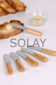 Tereyağı Bıçağı - Mini Spatula Ahşap Saplı 6 Adet