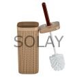 Rattan Wc Klozet Temizleme Fırçası - Antrasit