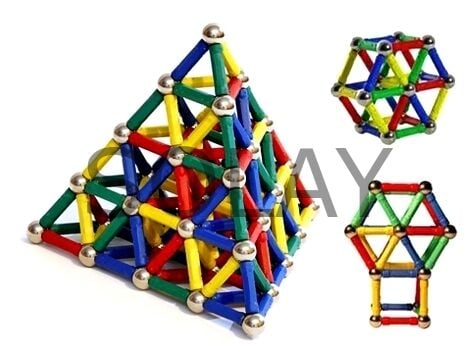 Magnastix 74 Parça Manyetik Lego Seti