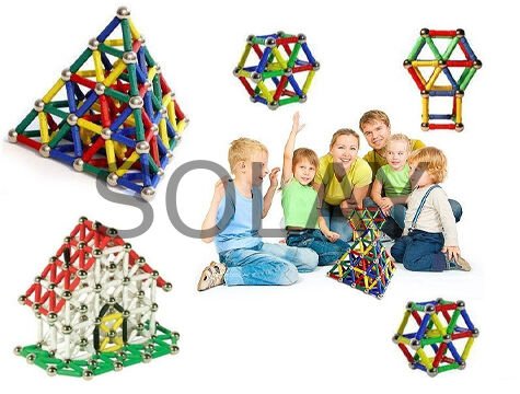 Magnastix 111 Parça Manyetik Lego Seti