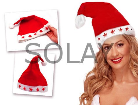 Yılbaşı Özel Işıklı Noel Baba Şapkası
