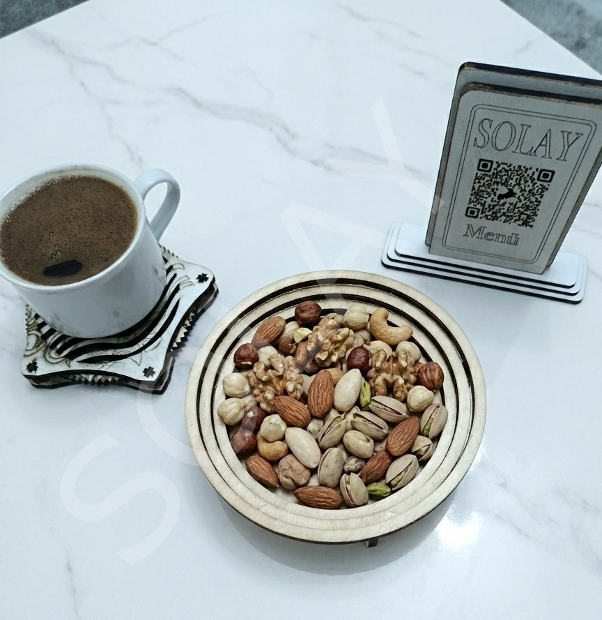 Ahşap çerez tabağı