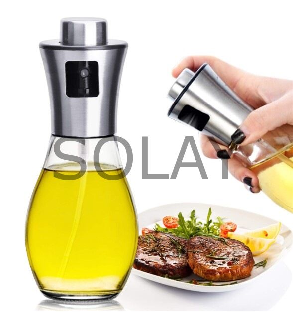 200 ML Borosilikat Yağ Limon Sos Spreyi Yağ Şişesi Yağdanlık