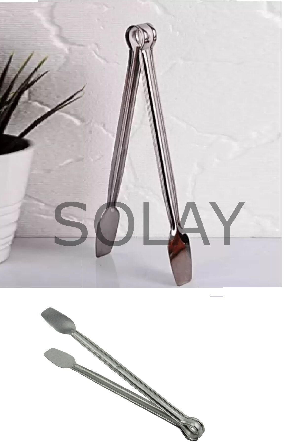Paslanmaz Mutfak Maşası - 27 Cm Mangal Barbekü Maşası