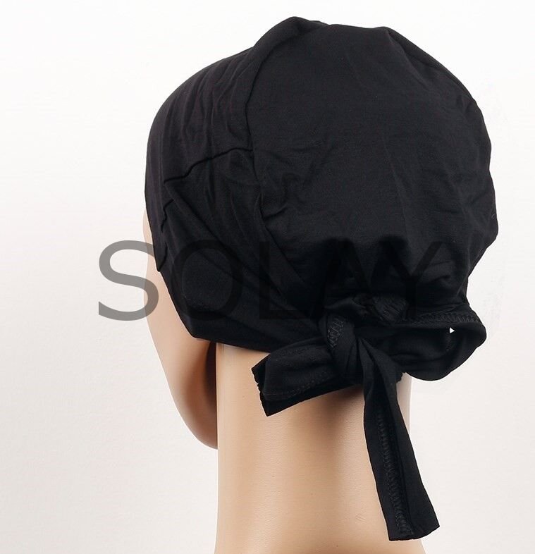 Dikişsiz Bağlamalı Tesettür Bone - Bağlamalı Bandana 5 Adet