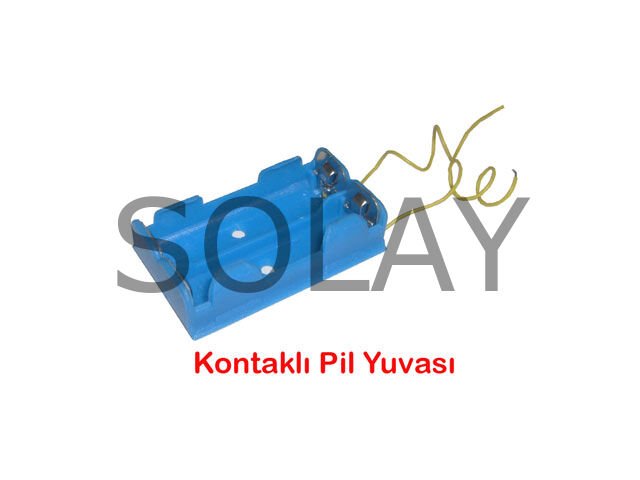 Pil Yuvası - Okul Deney Pil Yatağı 10 Adet