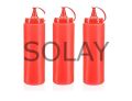 Ketçap Şişesi - 1000ML Dev Boy Kırmızı 3 Adet