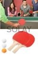 Ping Pong Masa Tenisi Seti Tenis Raketi Seti 2 Raket + 3 Ping Pong Topu  Spor Aksesuarları