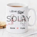 I Love You Kişiye Özel Kupa Pi155