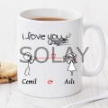 I Love You Kişiye Özel Kupa Pi158